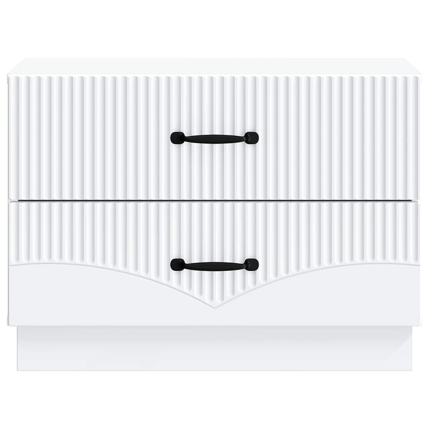 Bedside Cabinet White 62 x 34.5 x 44.5 cm Engineered Wood