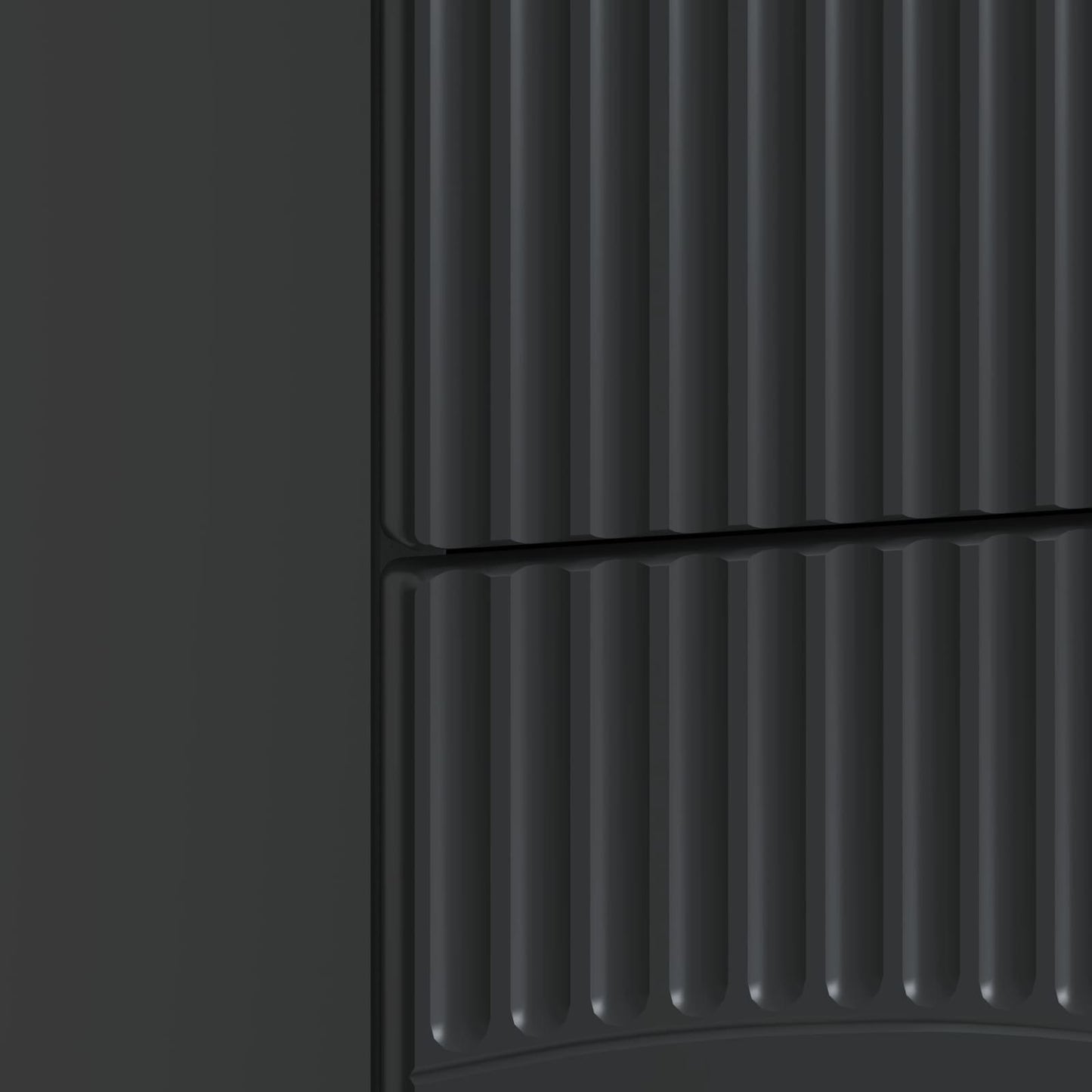 Bedside Cabinet Black 62 x 34.5 x 44.5 cm Engineered Wood
