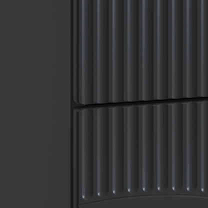 Bedside Cabinet Black 62 x 34.5 x 44.5 cm Engineered Wood