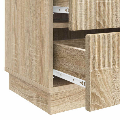 Bedside Cabinet Sonoma Oak 62 x 34.5 x 44.5 cm Engineered Wood