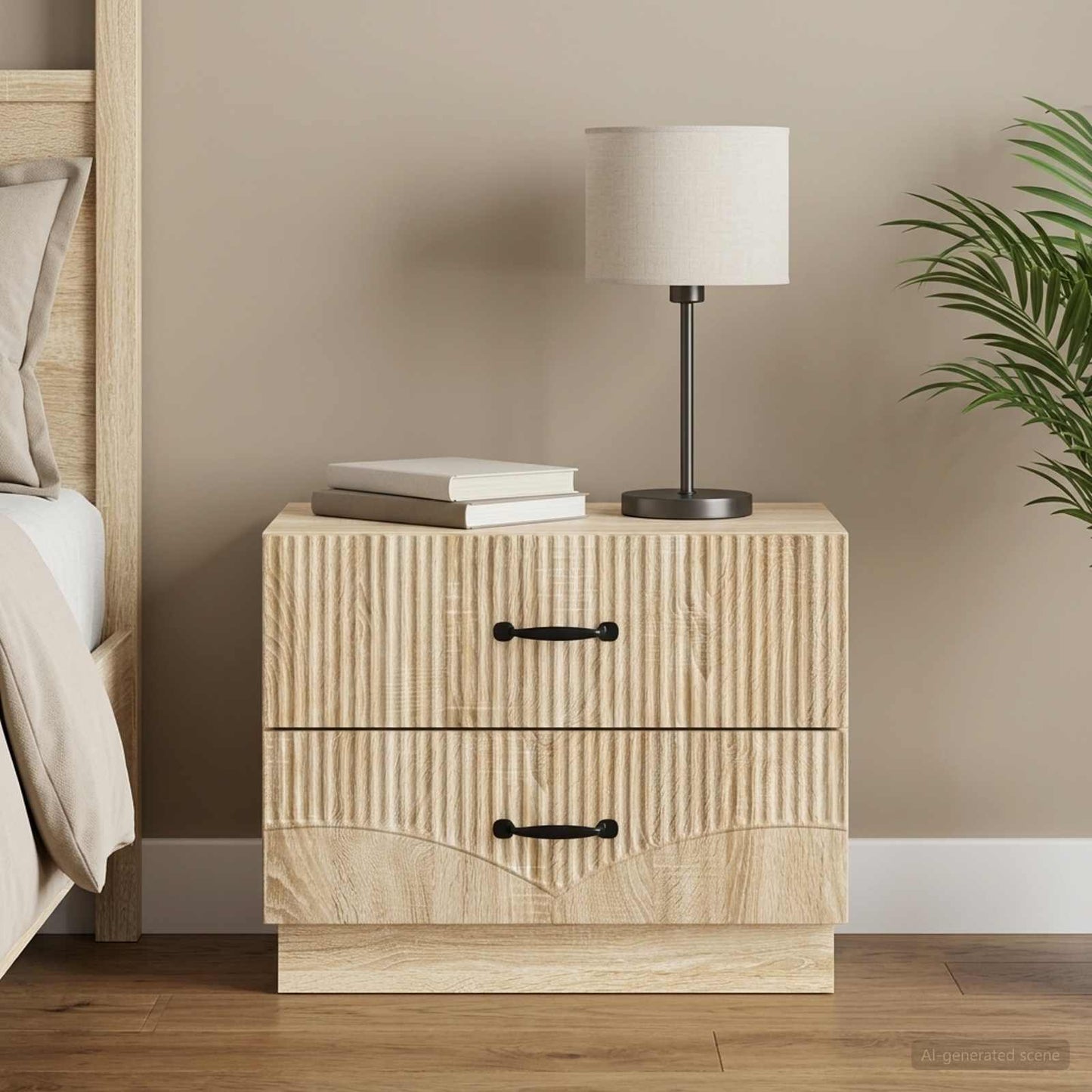 Bedside Cabinet Sonoma Oak 62 x 34.5 x 44.5 cm Engineered Wood