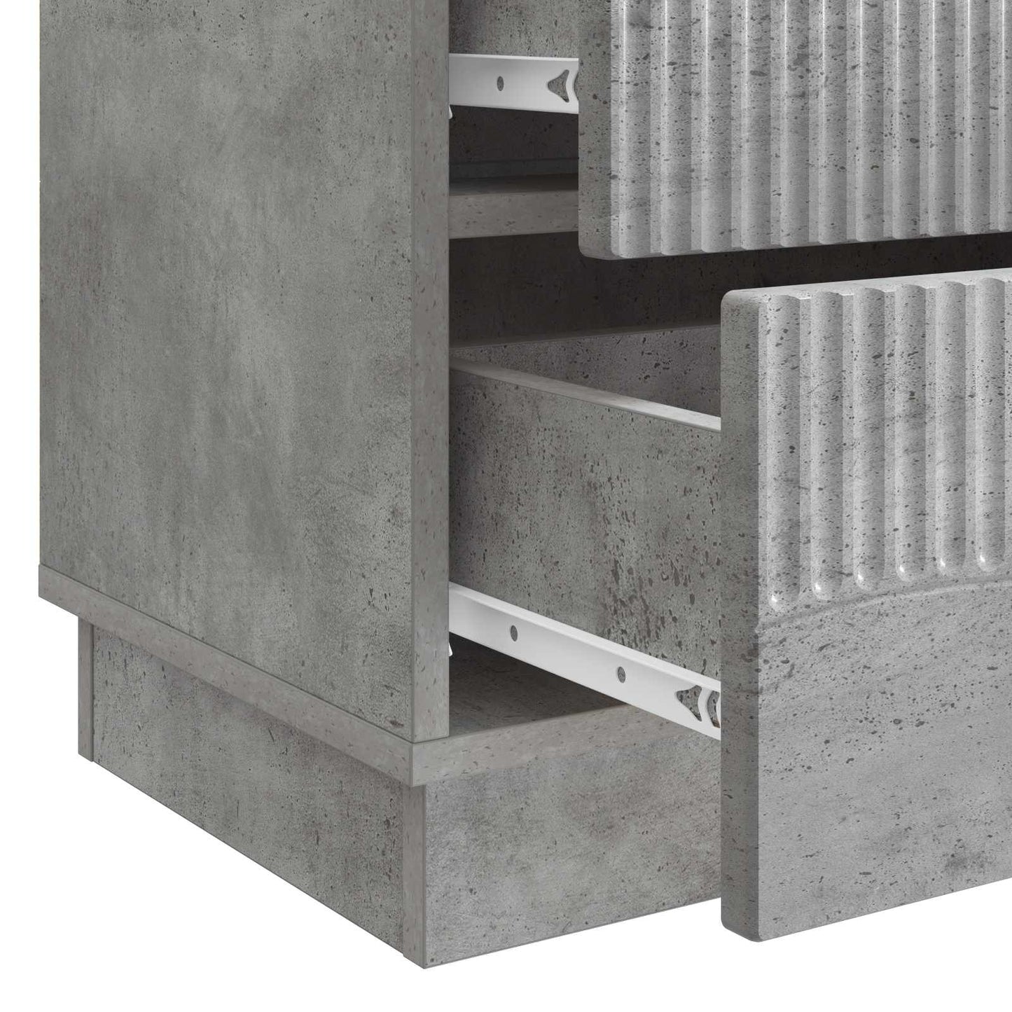Bedside Cabinet Concrete Grey 62 x 34.5 x 44.5 cm
