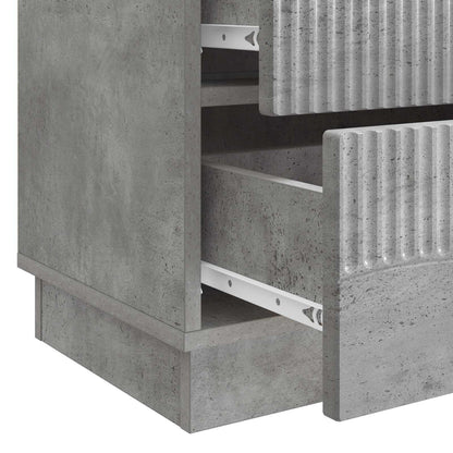 Bedside Cabinet Concrete Grey 62 x 34.5 x 44.5 cm