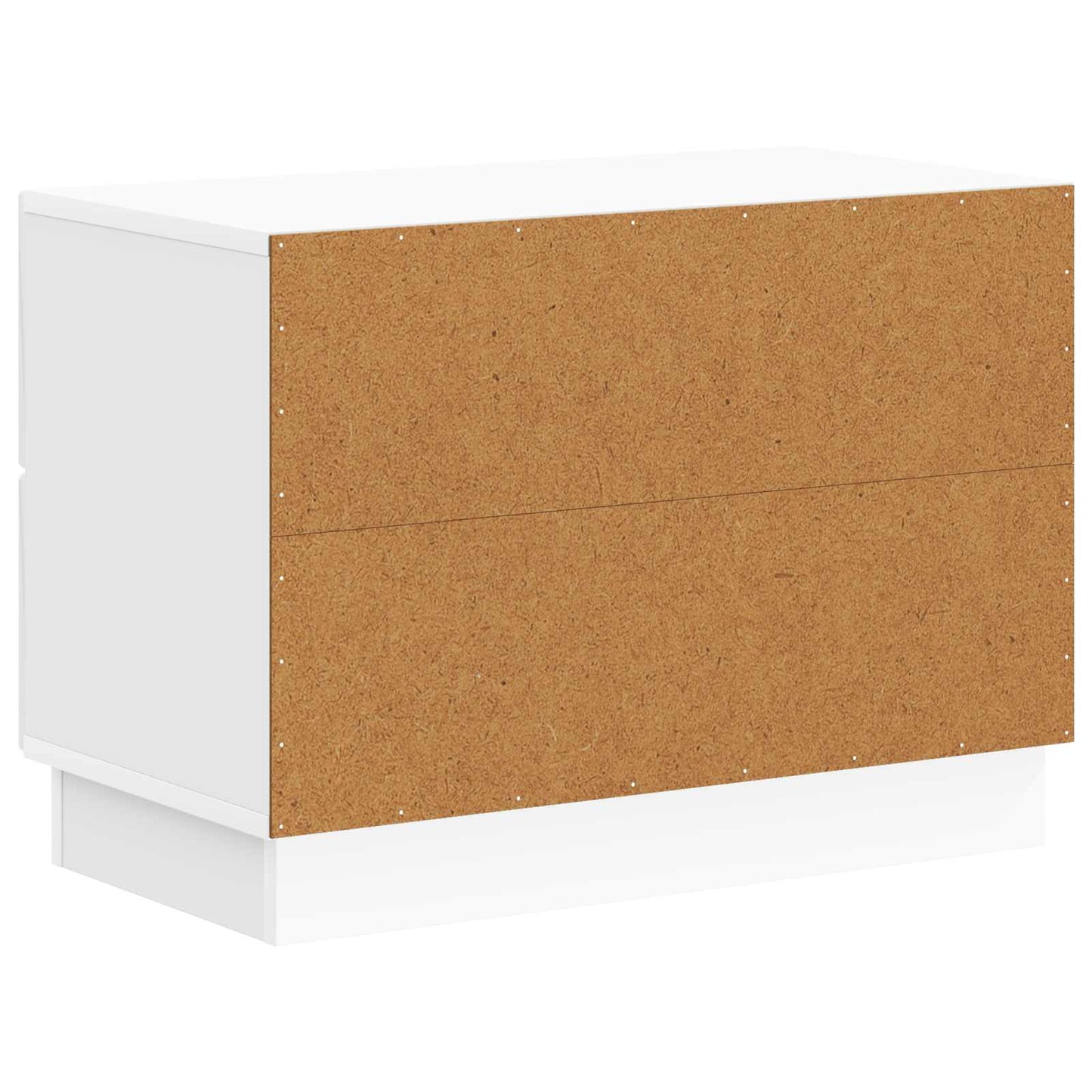 Bedside Cabinet High Gloss White 62 x 34.5 x 44.5 cm