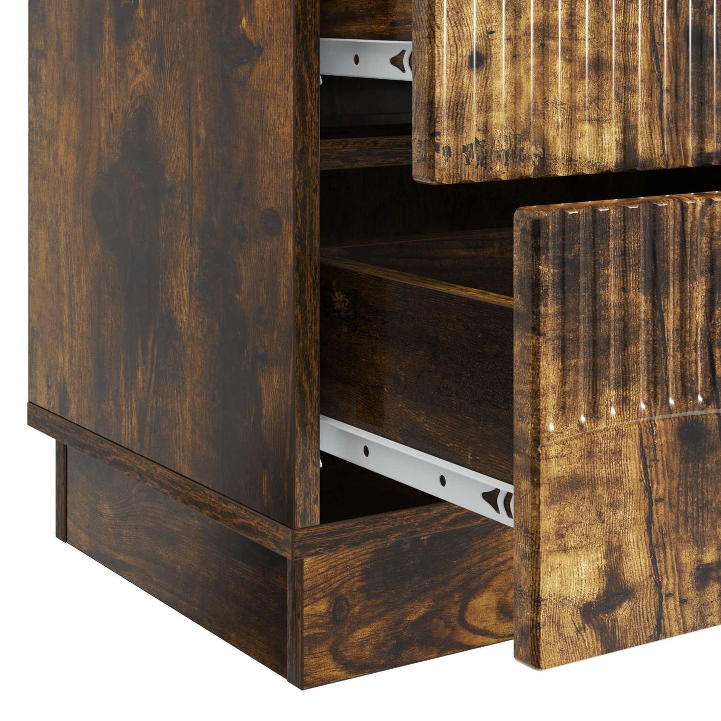Bedside Cabinet Smoked Oak 62 x 34.5 x 44.5 cm Engineered Wood