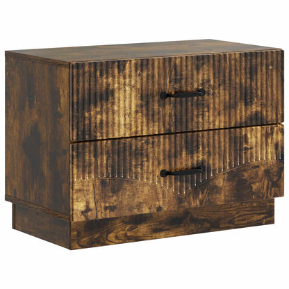Bedside Cabinet Smoked Oak 62 x 34.5 x 44.5 cm Engineered Wood