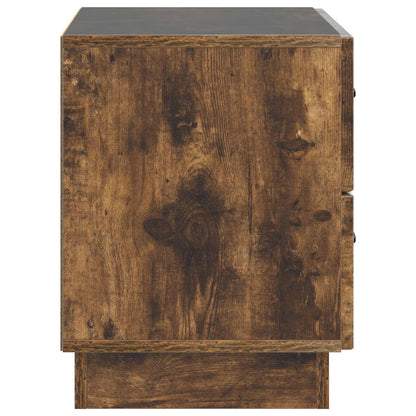 Bedside Cabinet Smoked Oak 62 x 34.5 x 44.5 cm Engineered Wood