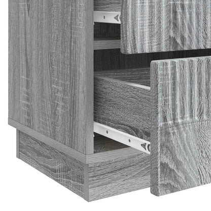 Bedside Cabinet Grey Sonoma 62 x 34.5 x 44.5 cm Engineered Wood
