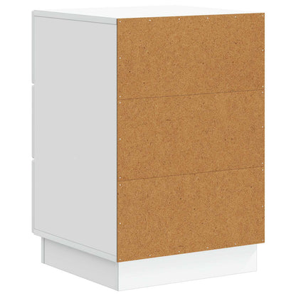 Bedside Cabinet White 43 x 41 x 63.5 cm Engineered Wood