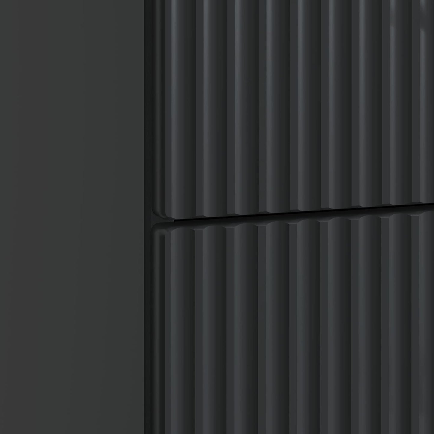 Bedside Cabinet Black 43 x 41 x 63.5 cm Engineered Wood