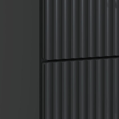 Bedside Cabinet Black 43 x 41 x 63.5 cm Engineered Wood