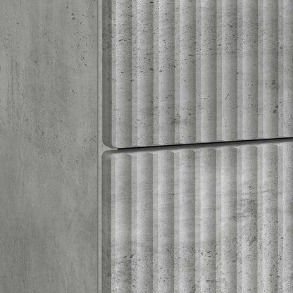 Bedside Cabinet Concrete Grey 43 x 41 x 63.5 cm Engineered Wood