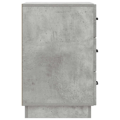 Bedside Cabinet Concrete Grey 43 x 41 x 63.5 cm Engineered Wood