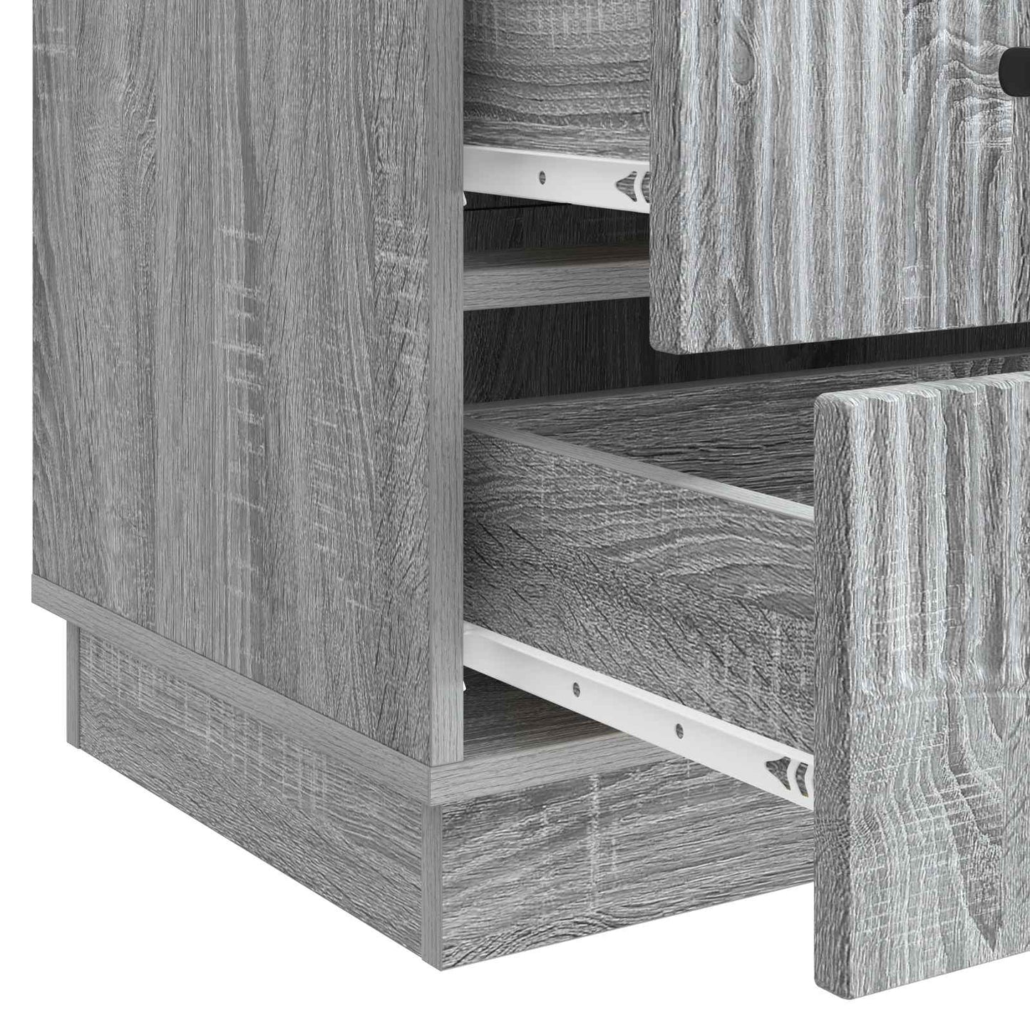 Bedside Cabinet Grey Sonoma 43 x 41 x 63.5 cm Engineered Wood