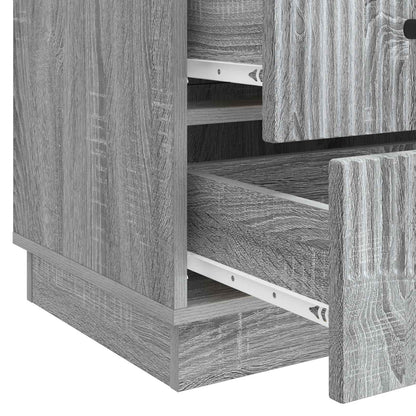 Bedside Cabinet Grey Sonoma 43 x 41 x 63.5 cm Engineered Wood