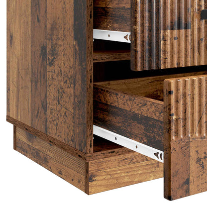Bedside Cabinet Old Wood 43 x 41 x 63.5 cm Engineered Wood