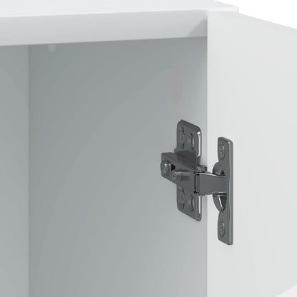 Bedside Table White 43 x 34.5 x 47 cm Engineered Wood