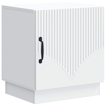 Bedside Table 2 pcs White 43 x 34.5 x 47 cm Engineered Wood