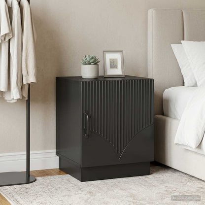 Bedside Table 2 pcs Black 43 x 34.5 x 47 cm Engineered Wood