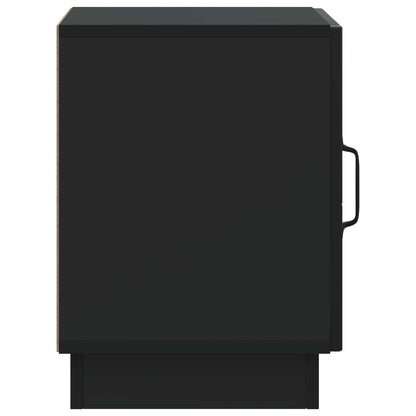 Bedside Table 2 pcs Black 43 x 34.5 x 47 cm Engineered Wood