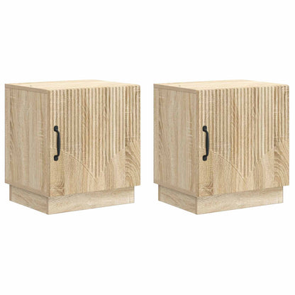 Bedside Table 2 pcs Sonoma Oak 43 x 34.5 x 47 cm