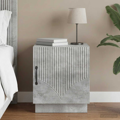 Bedside Table Concerte Grey 43 x 34.5 x 47 cm Engineered Wood