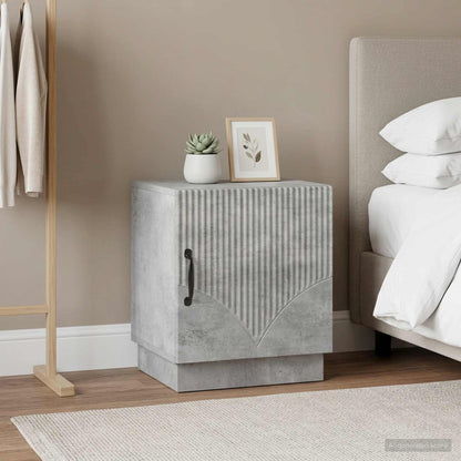 Bedside Table 2 pcs Concerte Grey 43 x 34.5 x 47 cm