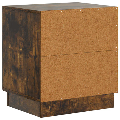 Bedside Table Smoked Oak 43 x 34.5 x 47 cm Engineered Wood