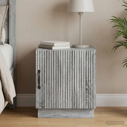 Bedside Table Grey Sonoma 43 x 34.5 x 47 cm Engineered Wood