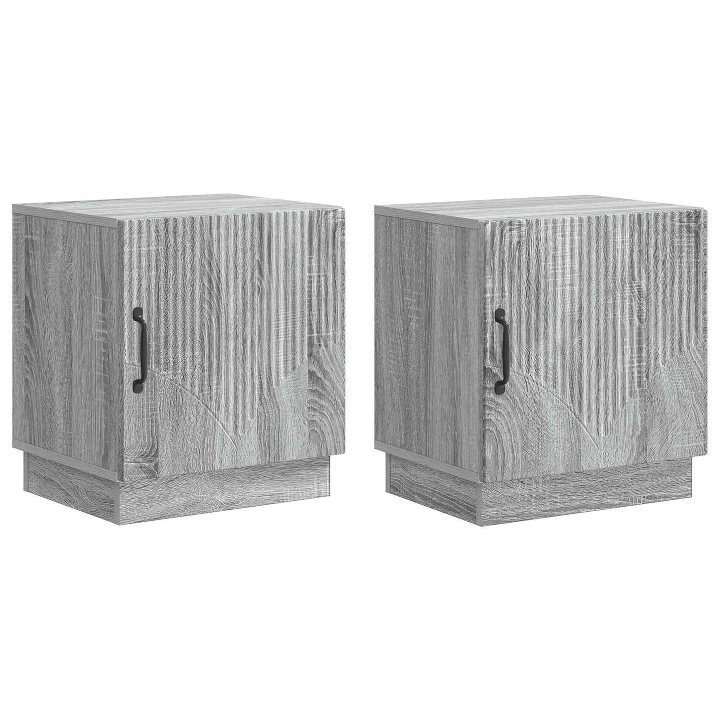 Bedside Table 2 pcs Grey Sonoma 43 x 34.5 x 47 cm
