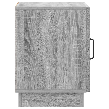 Bedside Table 2 pcs Grey Sonoma 43 x 34.5 x 47 cm