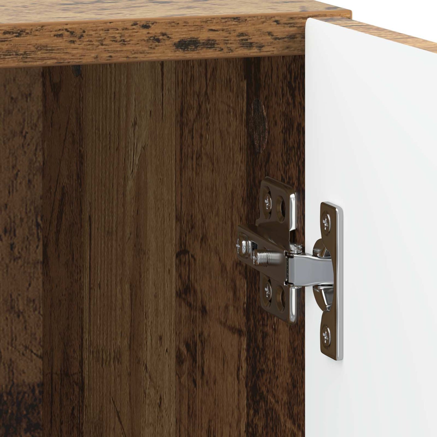 Bedside Table Old Wood 43 x 34.5 x 47 cm Engineered Wood