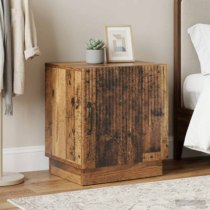 Bedside Table 2 pcs Old Wood 43 x 34.5 x 47 cm Engineered Wood