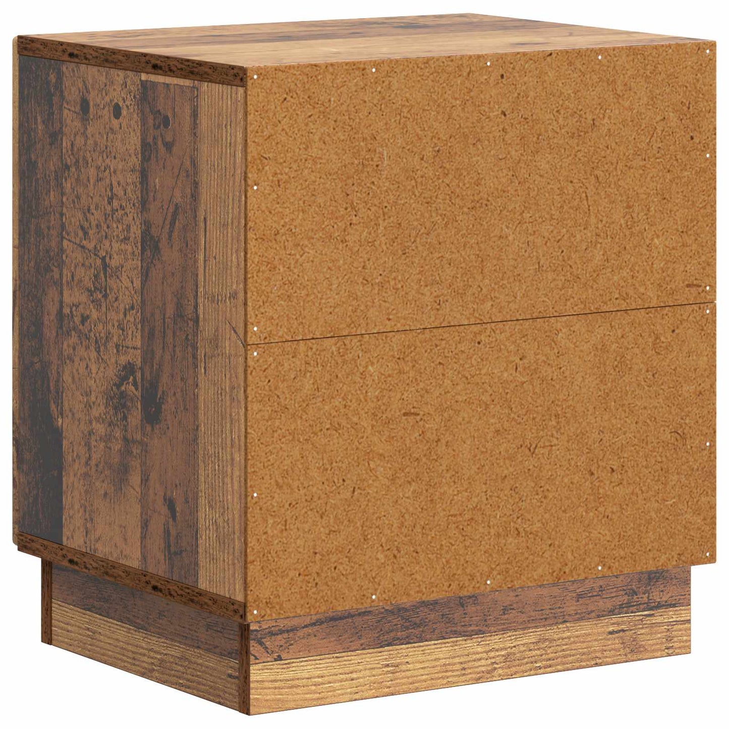 Bedside Table 2 pcs Old Wood 43 x 34.5 x 47 cm Engineered Wood