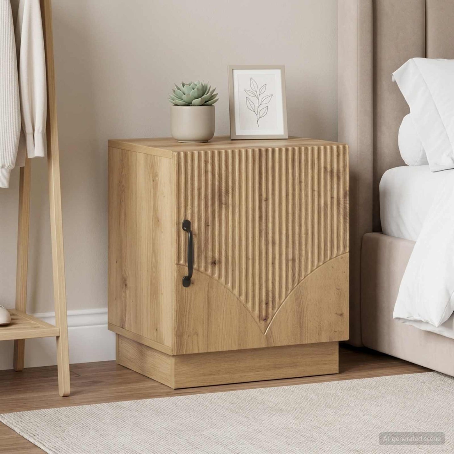 Bedside Table 2 pcs Artisian Oak 43 x 34.5 x 47 cm