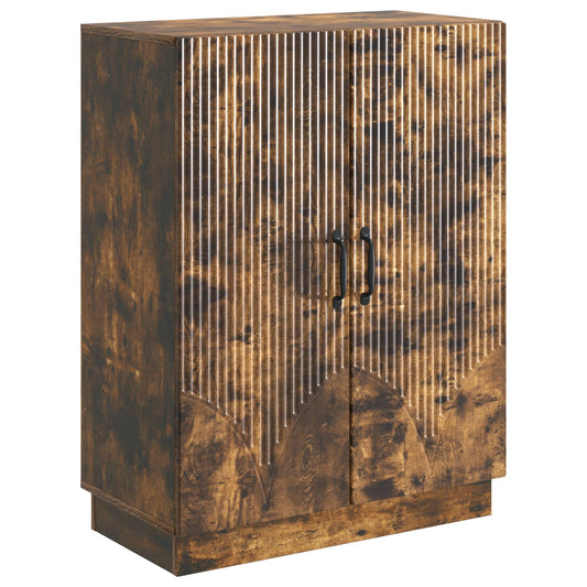Sideboard Smoked Oak 66 x 34.5 x 87 cm Engineered Wood