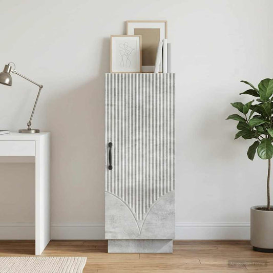 Sideboard Concrete Grey 33 x 34.5 x 87 cm Engineered Wood