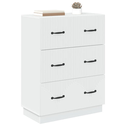 Drawer Cabinet White 66 x 34.5 x 87 cm Engineered Wood