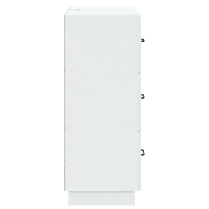 Drawer Cabinet White 66 x 34.5 x 87 cm Engineered Wood