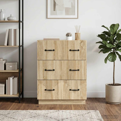 Drawer Cabinet Sonoma Oak 66 x 34.5 x 87 cm Engineered Wood