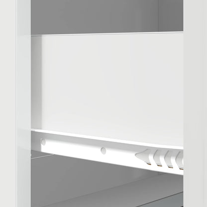 Drawer Cabinet High Gloss White 66 x 34.5 x 87 cm
