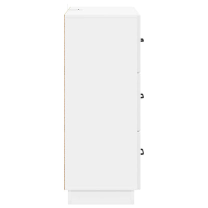 Drawer Cabinet High Gloss White 66 x 34.5 x 87 cm