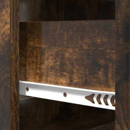 Drawer Cabinet Smoked Oak 66 x 34.5 x 87 cm Engineered Wood