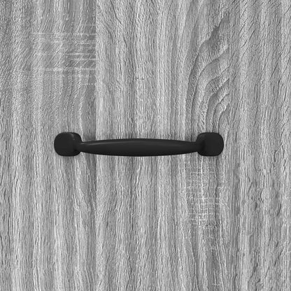 Drawer Cabinet Grey Sonoma 66 x 34.5 x 87 cm Engineered Wood