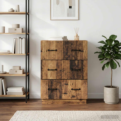 Drawer Cabinet Old Wood 66 x 34.5 x 87 cm Engineered Wood
