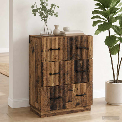 Drawer Cabinet Old Wood 66 x 34.5 x 87 cm Engineered Wood
