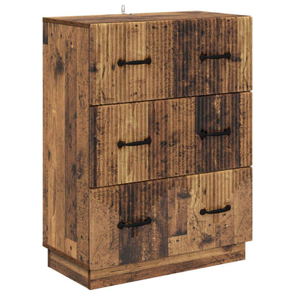 Drawer Cabinet Old Wood 66 x 34.5 x 87 cm Engineered Wood