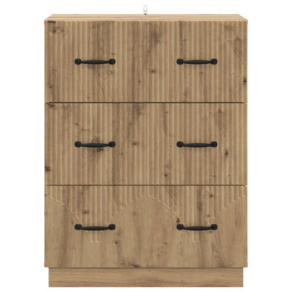 Drawer Cabinet Artisan Oak 66 x 34.5 x 87 cm Engineered Wood