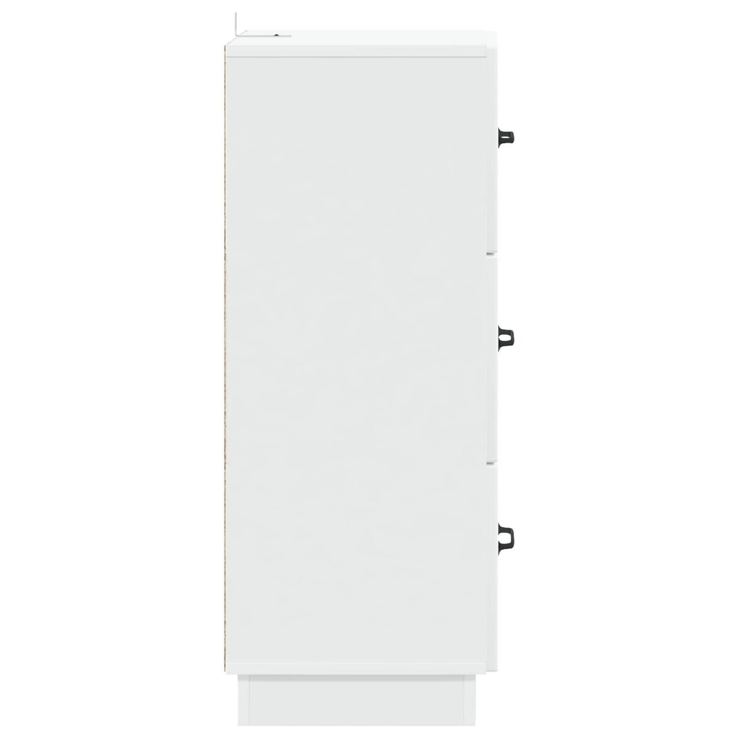 Drawer Cabinet White 33 x 34.5 x 87 cm Engineered Wood