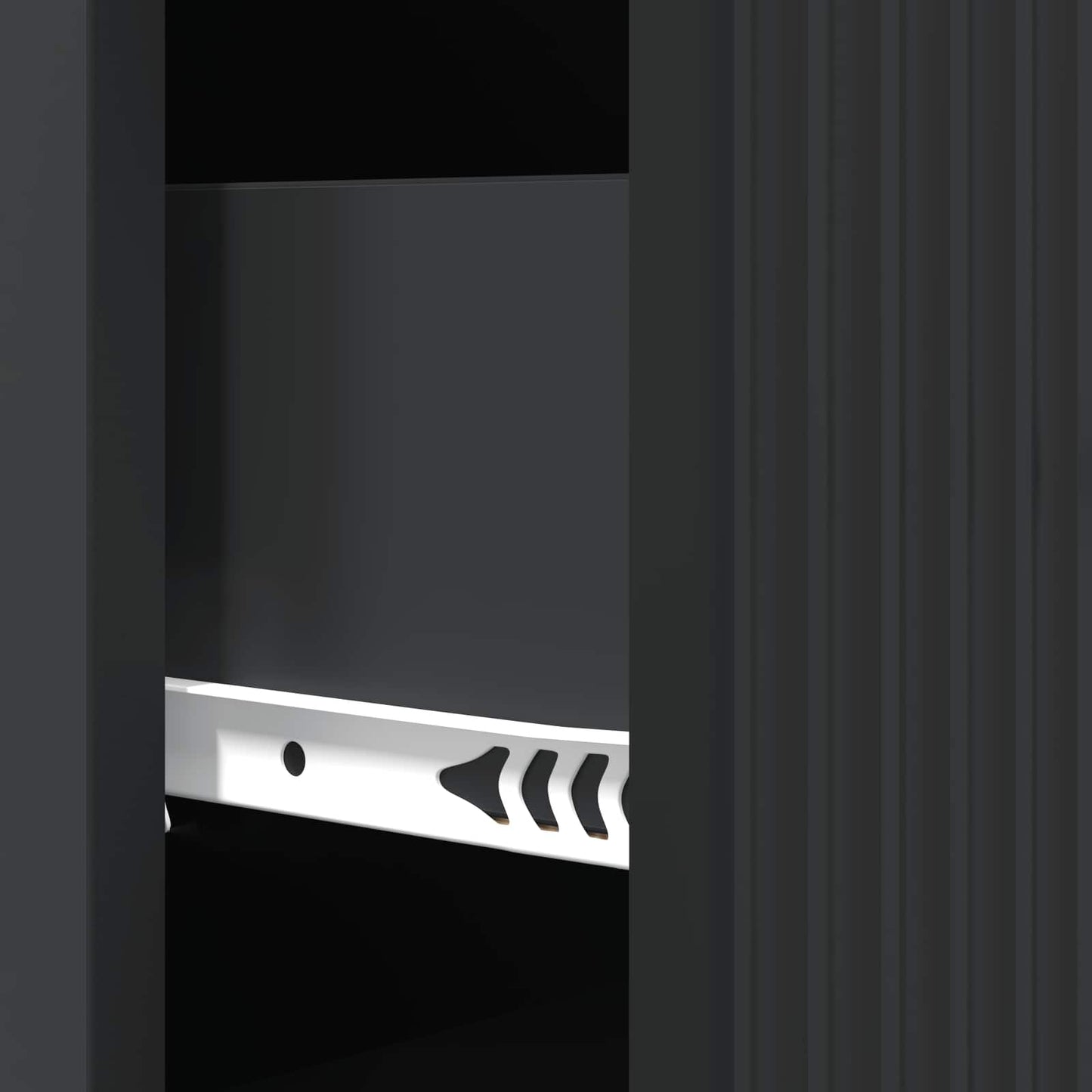 Drawer Cabinet 33 x 34.5 x 87 cm Engineered Wood Black